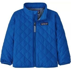 Patagonia Baby Nano Puff Jacket, 61363 Bayou Blue Light Plume Grey, 5T like new